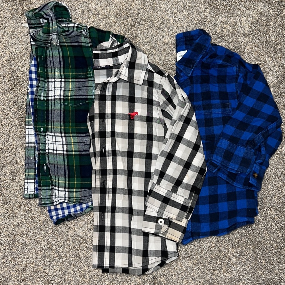 Baby Gap Wrangler Carters Fall Button Up Shirts 3T